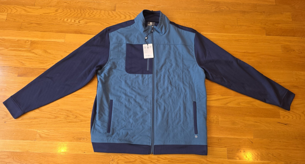 FootJoy Hybrid Golf Jacket Thermo Series Colorblock XXL Blue NWT